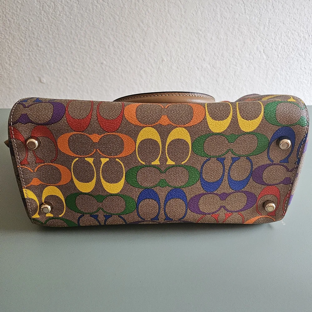 Coach Rainbow Signature Satchel - Picture 3 of 6